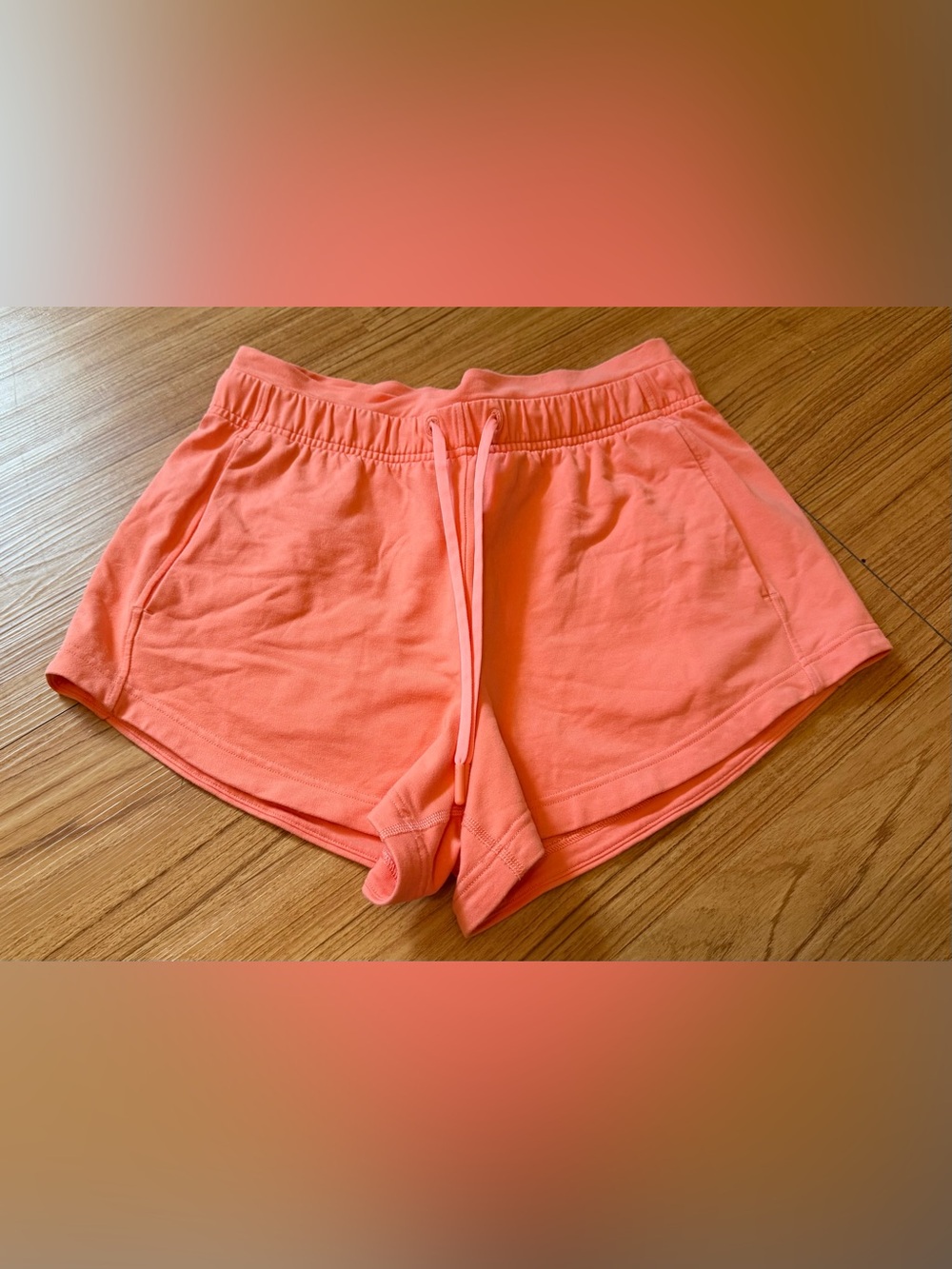 lululemon athletica Inner Glow Shorts 3” size 6 Sunny Coral